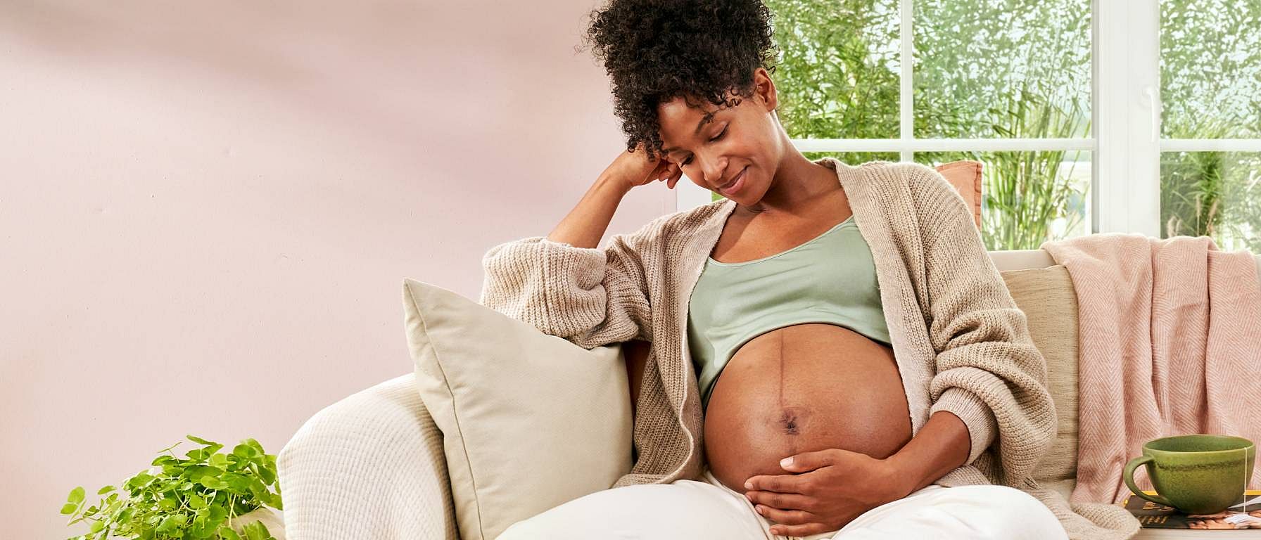 header pregnant woman