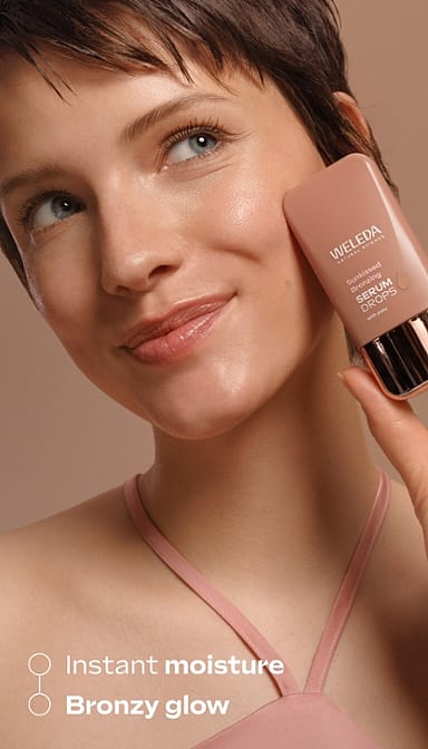 Instant moisture, bronzy glow